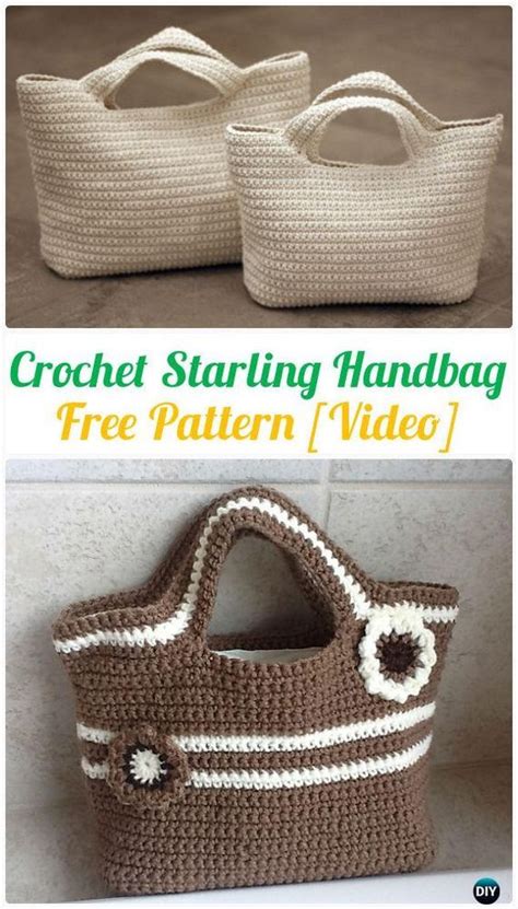 Crochet Starling Handbag Free Pattern Video Crochet Handbag Free