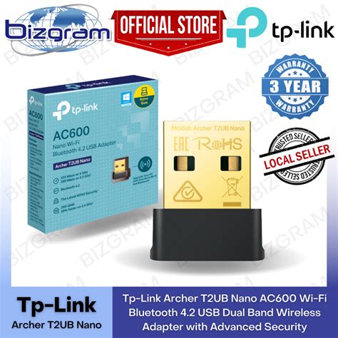 Tp Link Archer T2UB Nano AC600 Wi Fi Bluetooth 4 2 USB Dual Band