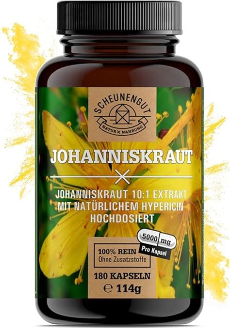 Johanniskraut Kapseln St Ck Je Mg Wichtig Extrakt