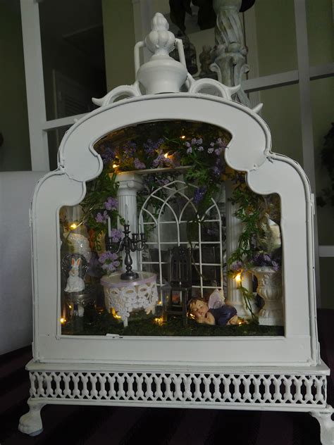 Purple fairy garden lantern Garden Terrarium, Terrariums, Garden ...