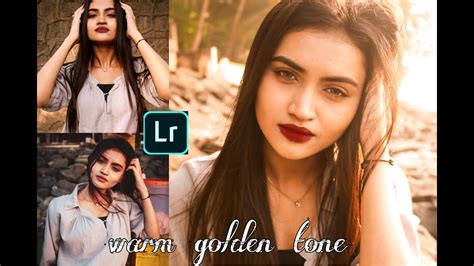 How To Edit Warm Golden Tone Portrait Instagram Picture Lightroom