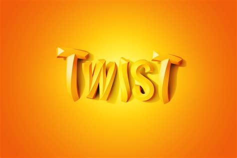 3d Twist Psd Font For Photoshop Gk Mockups Store