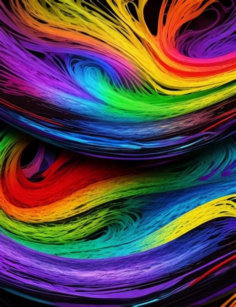 Premium AI Image | Colorful rainbow background wallpaper with vibrant hues