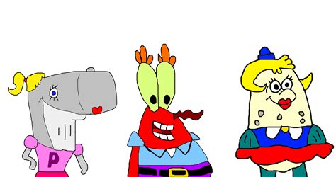 Eugene And Pearl Krabs And Mrs Puff By Besafeandwonderful On Deviantart