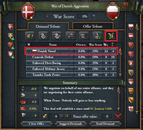 How to make a vassal after/during a war | Paradox Interactive Forums