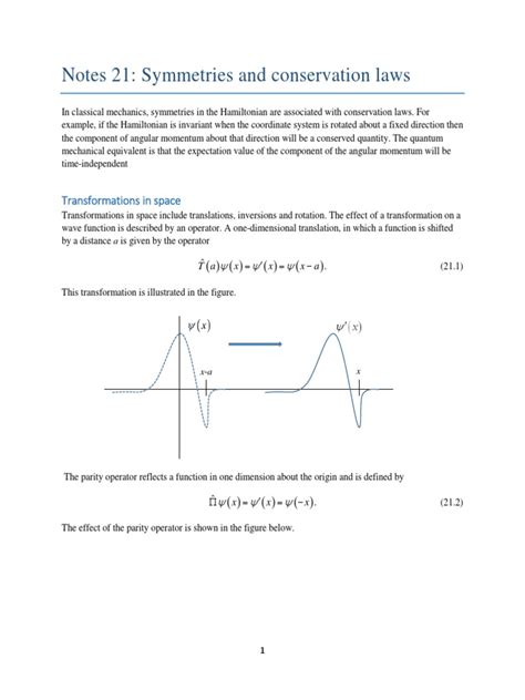 Notes 21 | PDF | Hamiltonian (Quantum Mechanics) | Scientific Method