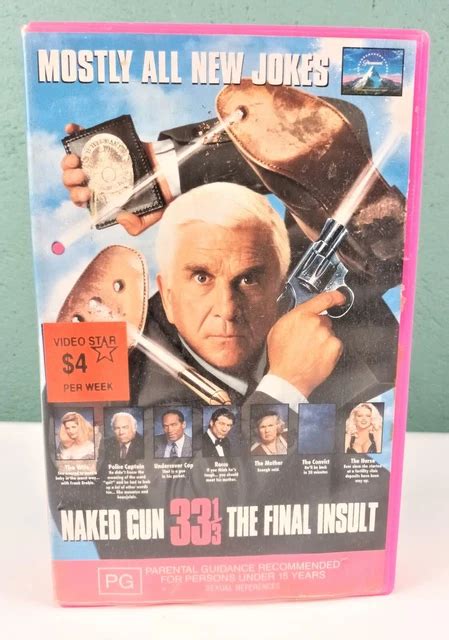 Naked Gun Final Insult Vhs Pal Orig Cic Big Box Case Good Picclick Uk