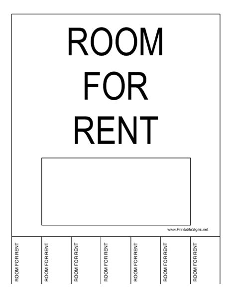 Room for Rent Sign Template Download Printable PDF | Templateroller