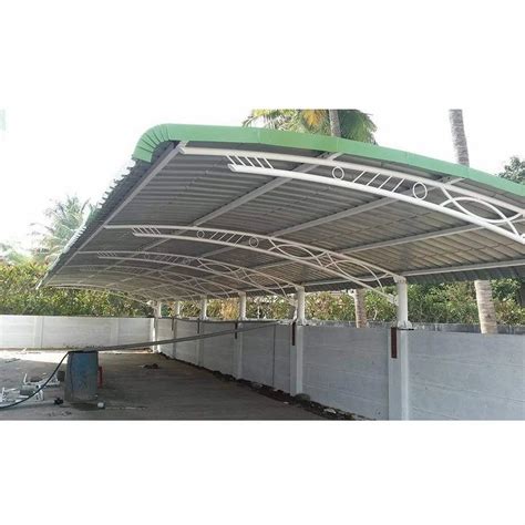 Fiber White Mild Steel Car Parking Structure Shed At Rs Sq Ft In Pune