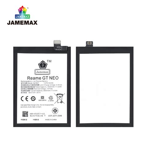 JAMEMAX แบตเตอร Realme GT Neo Battery Model BLP ฟรชดไขควง hot Shopee Thailand