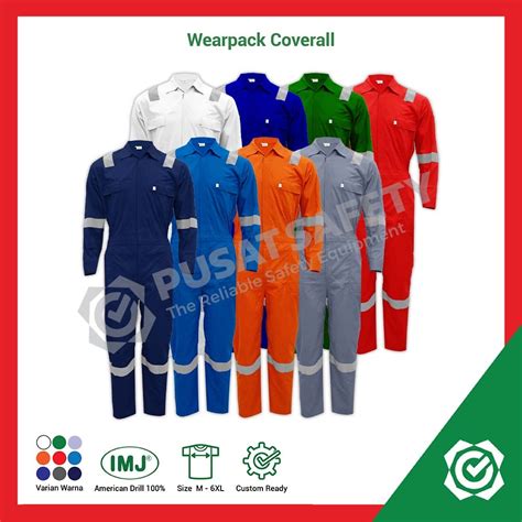 Jual Wearpack Coverall Safety Baju Seragam Kerja Proyek Imj M 2xl