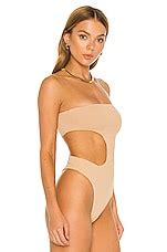 Superdown Darcey Cut Out Bodysuit In Nude REVOLVE