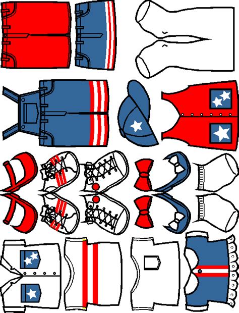 Patriotic Paper Doll Friend Makingfriends