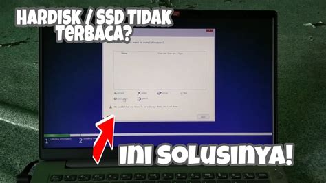 Cara Mengatasi Partisi Hardisk Atau Ssd Tidak Terbaca Saat Install