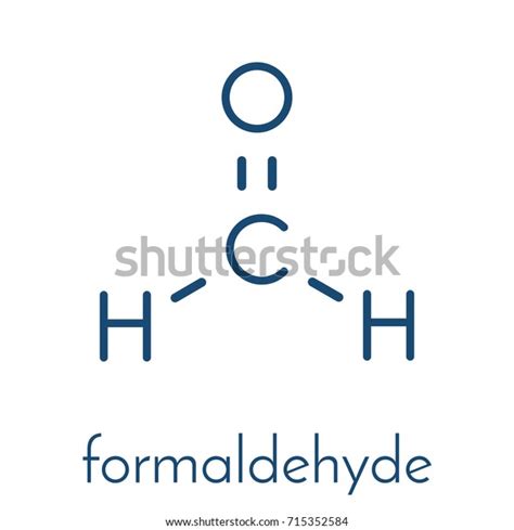 Formaldehyde Methanal Molecule Important Indoor Pollutant Stock Vector Royalty Free 715352584