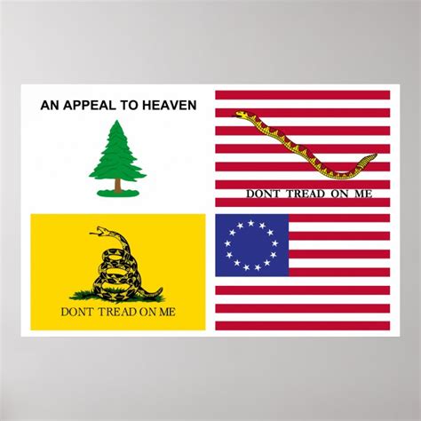 Flags Of The American Revolution Poster | Zazzle.com