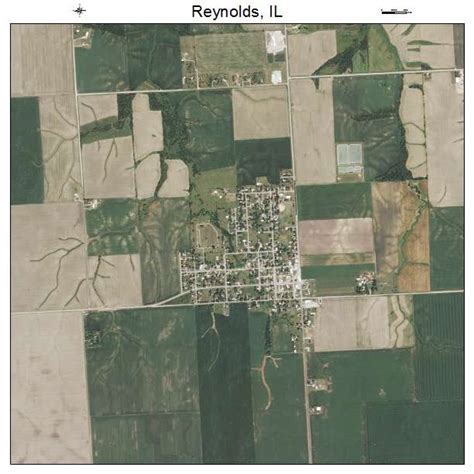 Aerial Photography Map of Reynolds, IL Illinois