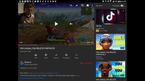 You Laugh You Delete Fortnite First Vid Too Youtube