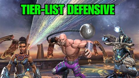 Tier List DÉfensive FÉvrier 2023 Classement Officiel Des Meilleurs Défenseurs De Mcoc 🪨⛔️