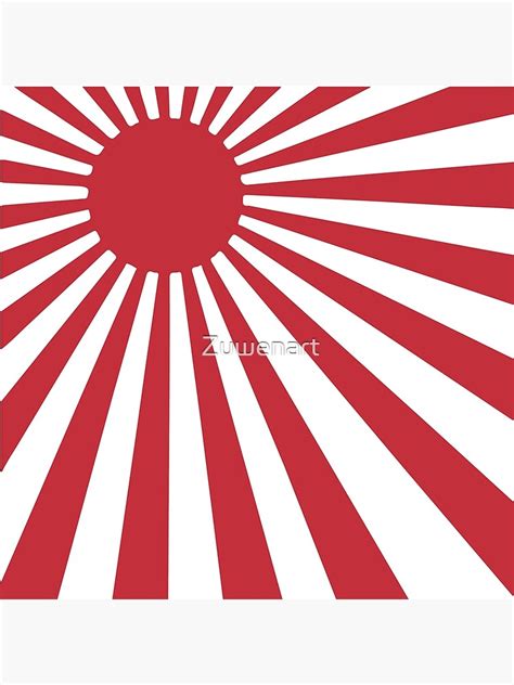 "Japanese rising sun flag" Poster for Sale by Zuwenart | Redbubble