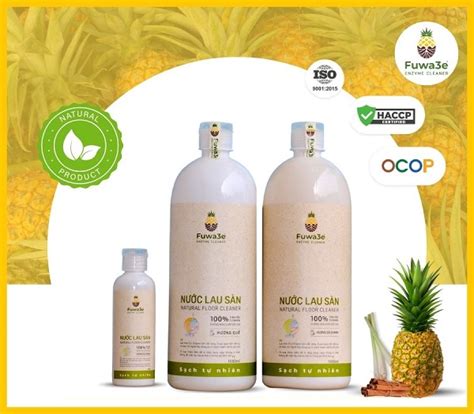 Nước lau sàn Fuwa3e hương sả chanh
