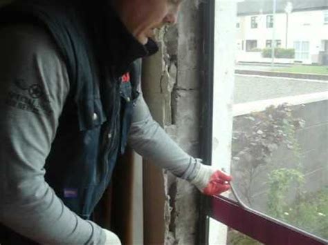 how to quickly remove aluminium window glass 2 - YouTube