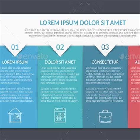 4 Steps Infographic Template Masterbundles