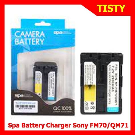 For Sony NP FM70 QM71 Battery Battery Charger SPA แบตเตอรกลอง