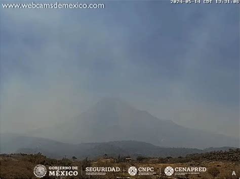 Alerta Amarilla En Volcán De Fuego De Colima Reporte De Su Actividad