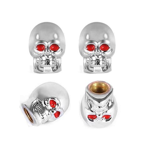 Skull Style Protective Cover Dust Proof Cover Valve Stem Cap Tyre