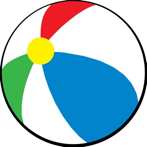 clipart simple beach ball