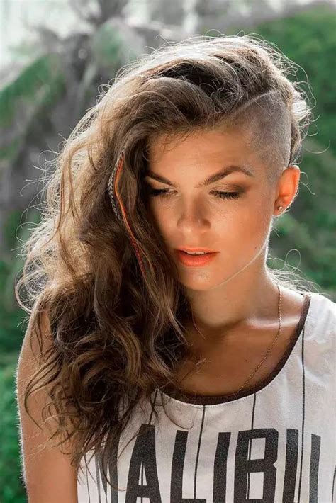 The Latest Hairstyle Trend Half Shaved Womens Hair Style Trends In 2023