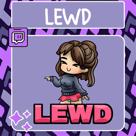 Lewd Anime Girl Emote | Twitch Emote | Youtube Emote | Discord Emote