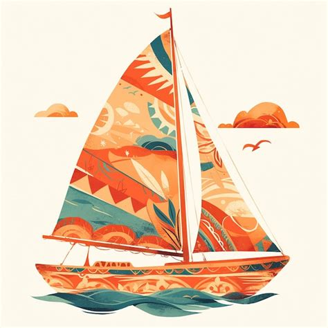 Filipino Balangay boat patterns with seafaring themes | Premium AI ...