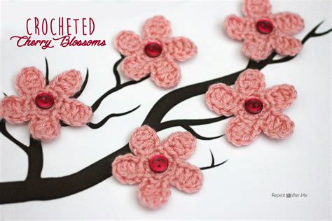 Cherry Blossom Flower Crochet Pattern Repeat Crafter Me Bloglovin