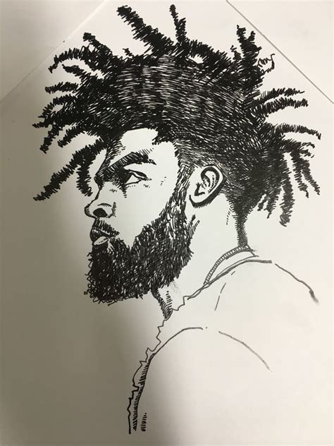 Dreadlocks Fountain Pen Drawing Drawings Fountain Pen Drawing Dnd Art