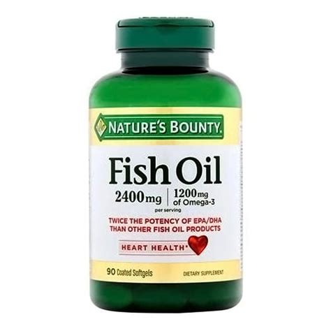 Natures Bounty Odorless Fish Oil Double Strength Omega 3 And 6 90