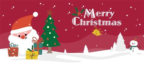 Merry Christmas Banner Vector Illustration Icon Christmas Day 14518814 Vector Art At Vecteezy