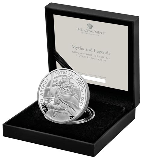 2023 Re Artú Moneta d Argento da 1oz Proof Confezionata Serie Miti