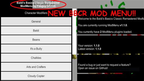 NEW BBCR MOD MENU By Fasguy YouTube