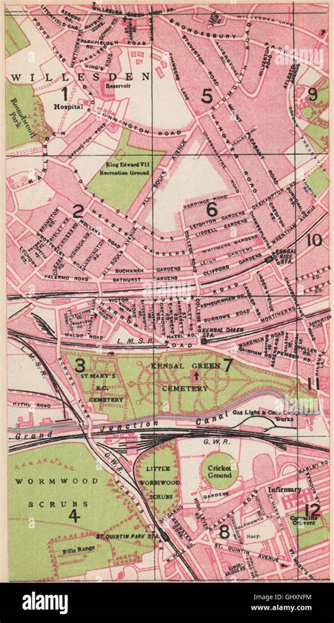 London Nw Willesden Kensal Green Kensal Rise St Quentin Park 1935 Old