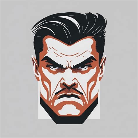 Premium Vector Angry Cartoon Man Portrait Of Stressed Male Having