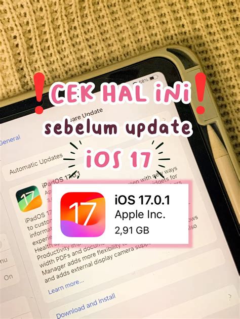 EITS LIAT INI DULU SEBELUM UPDATE IOS 17 Galeri Diposting Oleh