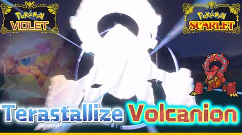 Terastallize Volcanion Vs Shiny Volcanion Pokemon Scarlet And Violet