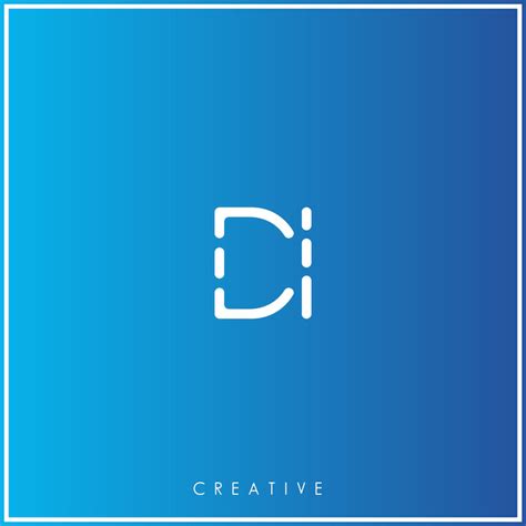 Di creative último design de logotipo premium vector creative logo