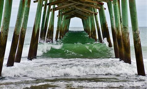 Emerald Isle Bogue Inlet Pier Photograph By David Knowles Pixels