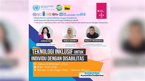 Talkshow Teknologi Inklusif Untuk Individu Dengan Disabilitas Oleh