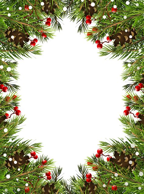 Christmas Ornament Border Png Transparent Background Christmas Border ...