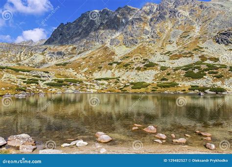 Hiking in High Tatras Mountains Vysoke Tatry, Slovakia Stock Image ...