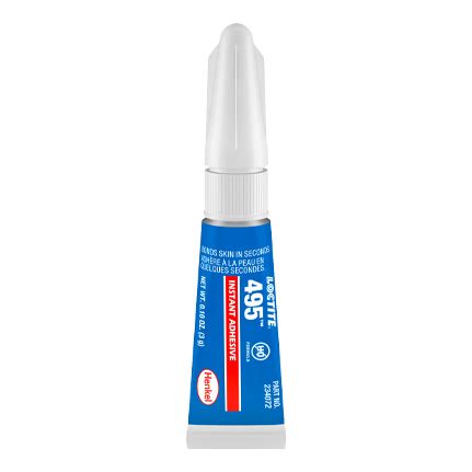 Henkel Loctite 495 Instant Adhesive Clear 3 G Tube